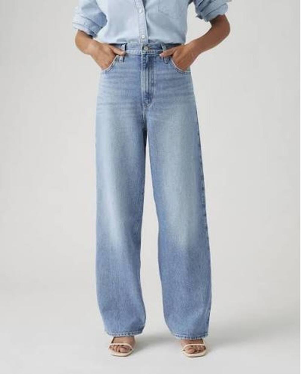 Levi's High Waisted Denim Straight Leg Jeans Blue 29